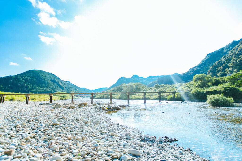 明神の潜水橋（せんすいばし） | 古座川町観光協会